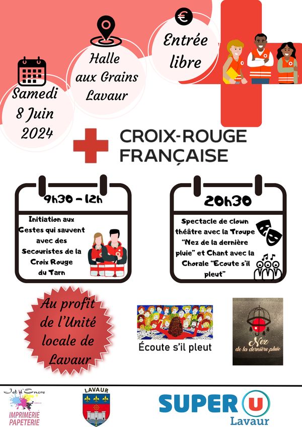Affiche Croix Rouge 8 Juin 2024 600